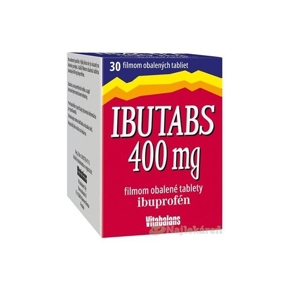 Ibutabs na bolesť 400 mg,  30 tbl