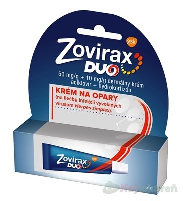 E-shop Zovirax DUO, krém na opary, 2g
