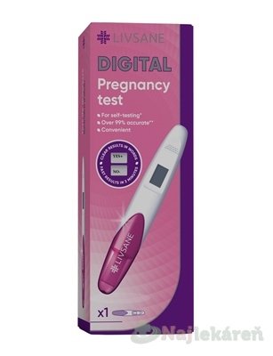 E-shop LIVSANE DIGITÁLNY tehotenský test 1 ks