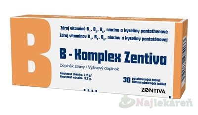 E-shop B-Komplex Zentiva 30 tabliet