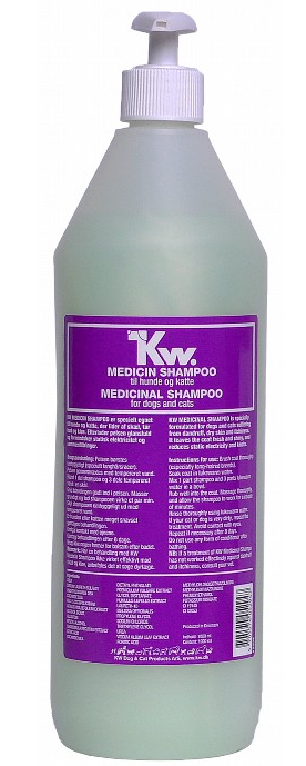 E-shop KW šampón mediciálny pre psy a mačky 1000ml