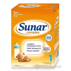 Sunar Complex 1 počiatočné dojčenské mlieko 600g