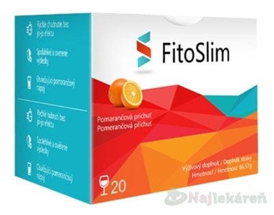 E-shop FitoSlim vrecúška štíhla línia (pomarančová príchuť) 20 ks