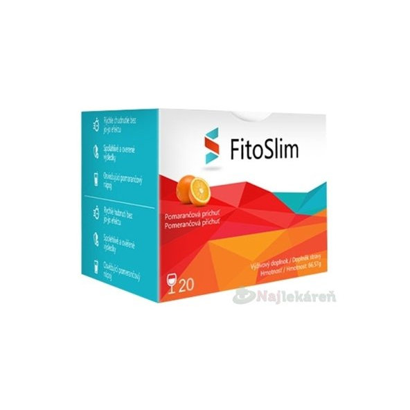 FitoSlim vrecúška štíhla línia (pomarančová príchuť) 20 ks
