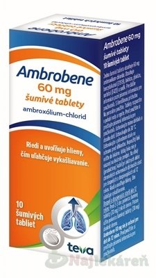 E-shop Ambrobene 60 mg, šumivé tbl na vykašliavanie, 10 ks