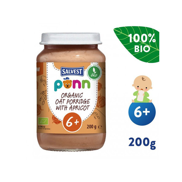 3x SALVEST Põnn BIO Marhule s ovsenými vločkami 200 g