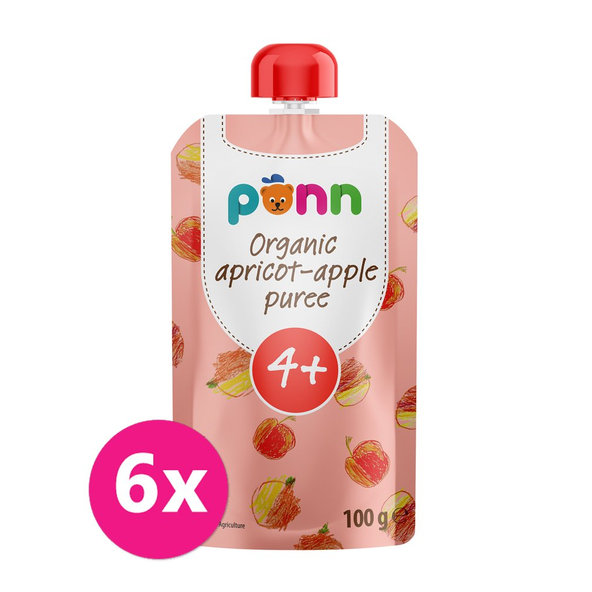 6x SALVEST Põnn BIO Marhuľa s jablkom (100 g)