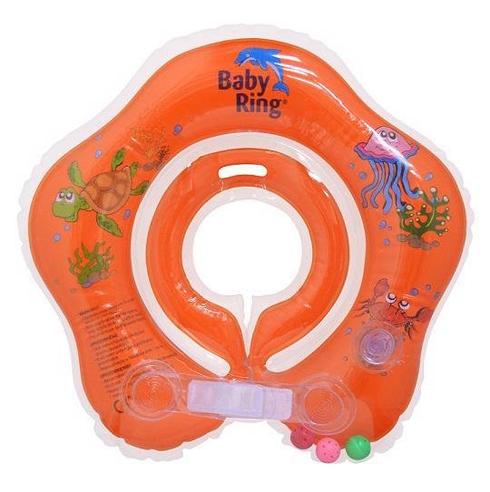E-shop BABY RING Kruh na kúpanie 0-24 m - Oranžový