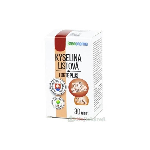 EDENPharma KYSELINA LISTOVÁ forte plus 30ks