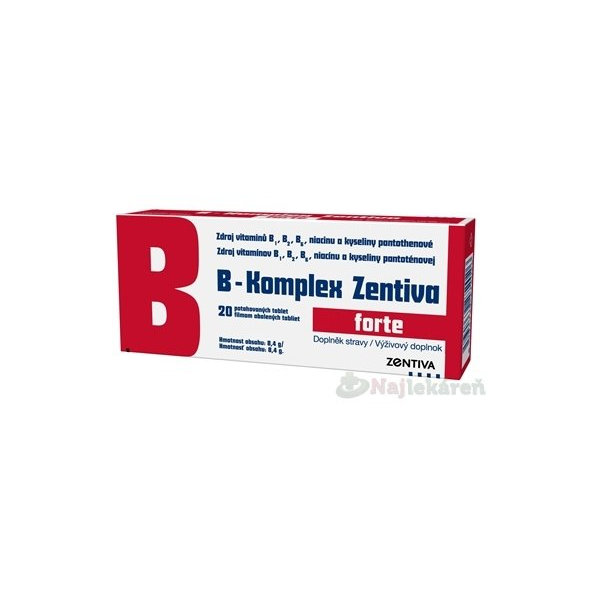 Zentiva B-Komplex forte 20 tabliet