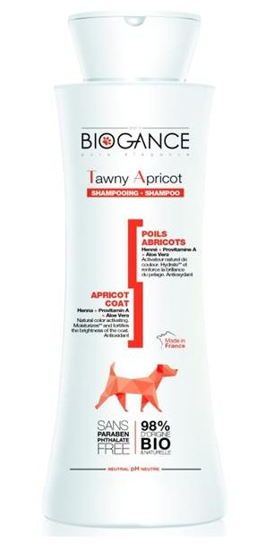 E-shop BIOGANCE Tawny Apricot šampón pre psy 250ml (pre APRICOT farby srsti)