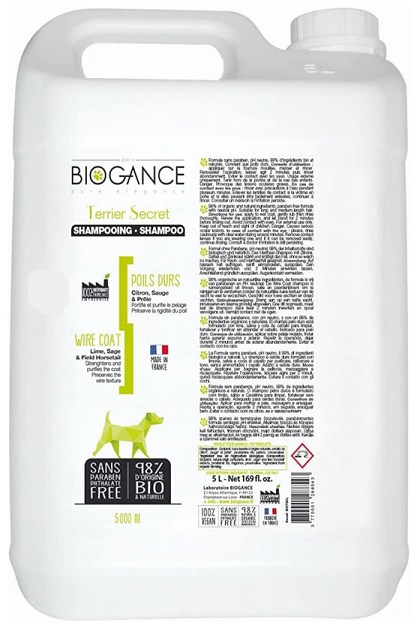 E-shop BIOGANCE Terrier Secret (Wire Coat) šampón pre teriérov 5000ml
