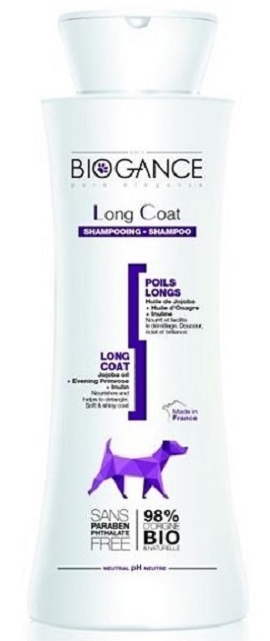 BIOGANCE Long Coat šampón pre dlhosrsté plemená psov 250ml