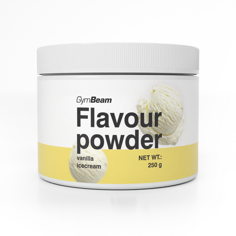 E-shop Flavour powder - GymBeam, príchuť vanilková zmrzlina, 250g
