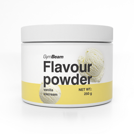 Flavour powder - GymBeam, príchuť vanilková zmrzlina, 250g