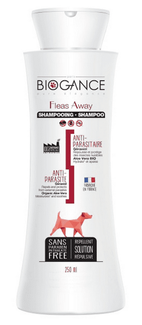 E-shop BIOGANCE Fleas Away Dog repelentný šampón proti parazitom pre psov 250ml