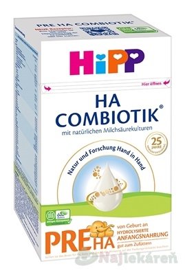 E-shop HiPP HA 1 COMBIOTIK, PRE HA (inov.2023) počiatočná dojčenska výživa 600 g