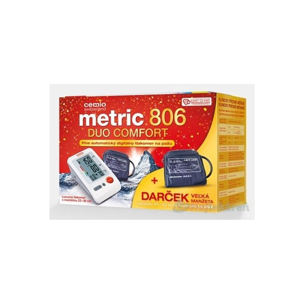 Cemio Metric 806 DUO COMFORT Tlakomer na rameno+ darček 1set