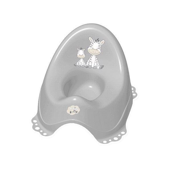 MALTEX Nočník protišmykový s hudbou Zebra - grey