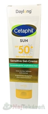E-shop Daylong Cetaphil SUN Sensitive Gel-Creme SPF 50+ gél-krém s ochranným faktorom 100 ml