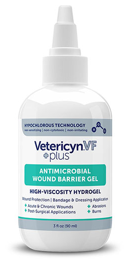Vetericyn VF antimicrobial wound barrier gel na rany pre psy a mačky 90ml
