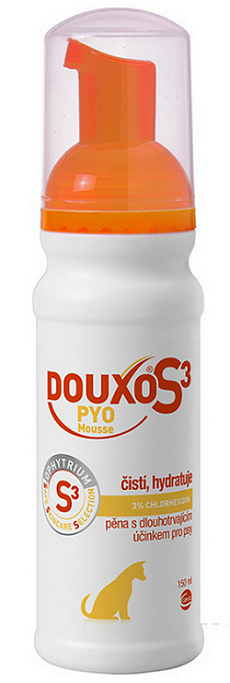 E-shop DOUXO S3 Pyo Pena pre psy pri zápalových ochoreniach kože 150ml