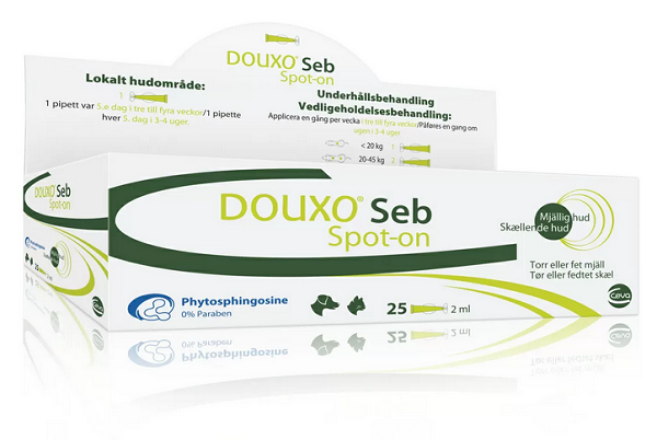DOUXO Seb spot-on pipety roztok proti seborey pre psy a mačky 25x2ml