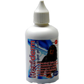 Hexiderm spot gel antiseptický gél určený na preventívne ošetrenie kože psov a mačiek 100ml
