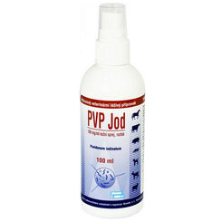 PVP Jod spray na povrchovú dezinfekciu kože zvierat v sprejovej forme 100ml