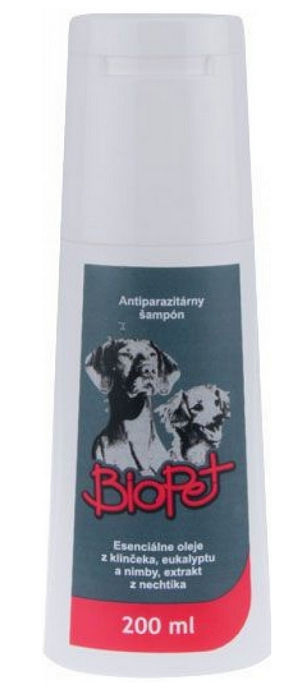 E-shop BioPet antiparazitárny šampón pre psy 200ml