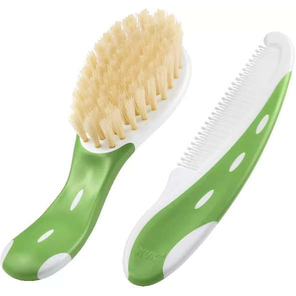 NUK Kefa + hrebienok na vlasy – zelený