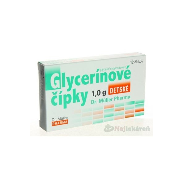 Dr. Müller Glycerínové čípky detské 12 x 1g