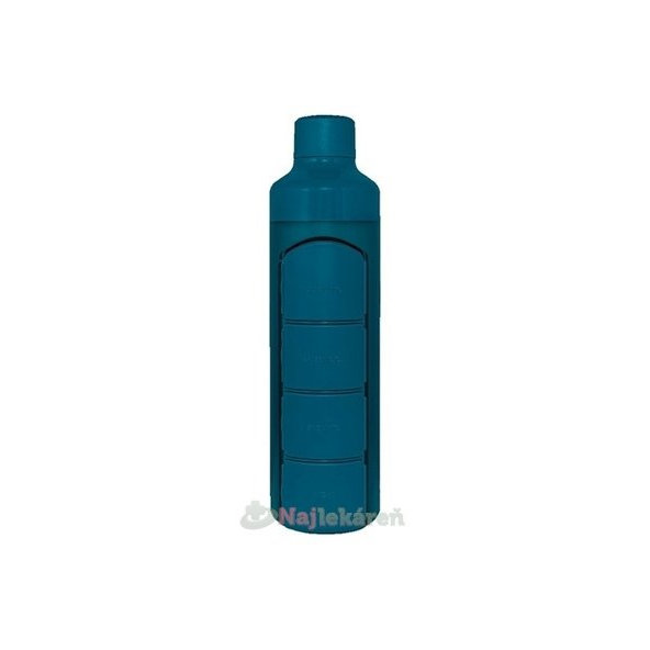 YOS Fľaša na vodu s denným dávkovačom liekov 2v1