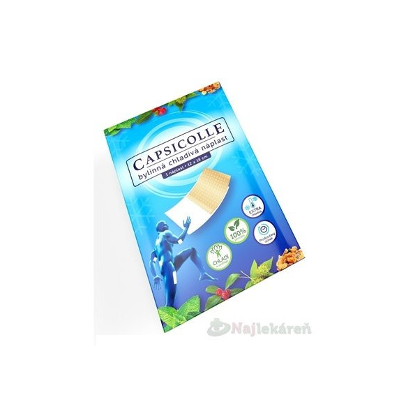 CAPSICOLLE Bylinná chladivá náplasť 12x18 cm 1 ks