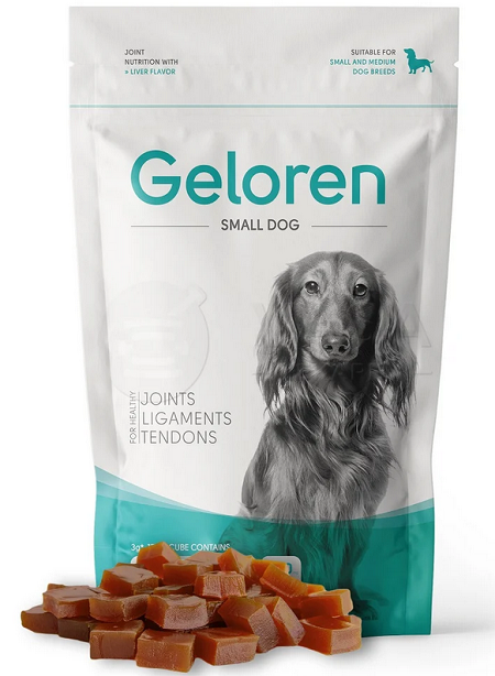 E-shop Geloren DOG S–M žuvacie želatínové tablety pre psy 180g (60ks)