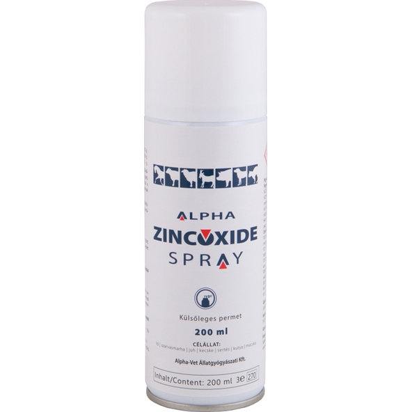 Alpha Zincoxide spray na ochranu poranenej pokožky pre zvieratá 200ml
