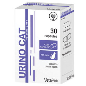 VetaPro UrinoCat výživový doplnok pre mačky s infekciami dolných močových ciest 30cps