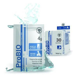 VetaPro ProBio prírodné probiotiká pre psy a mačky 4g x 30 sáčkov