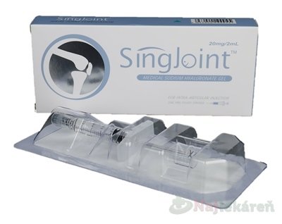 E-shop SingJoint intraartikulárny gél 20 mg s lekárskym hyaluronátom sodným, v predplnenej striekačke 2 ml