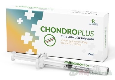 E-shop CHONDROPLUS intraartikulárna injekcia, s 2 % HA a 1 % syntetického peptidu 2 ml