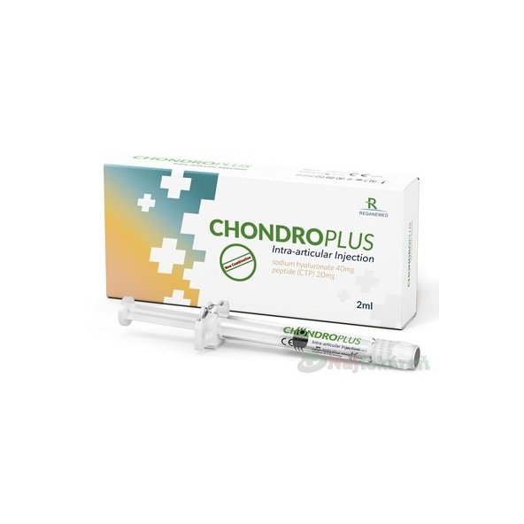 CHONDROPLUS intraartikulárna injekcia, s 2 % HA a 1 % syntetického peptidu 2 ml