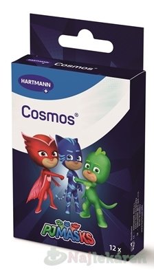 E-shop Cosmos PJ Masks náplasť vodeodolná, 3 veľkosti 12 ks