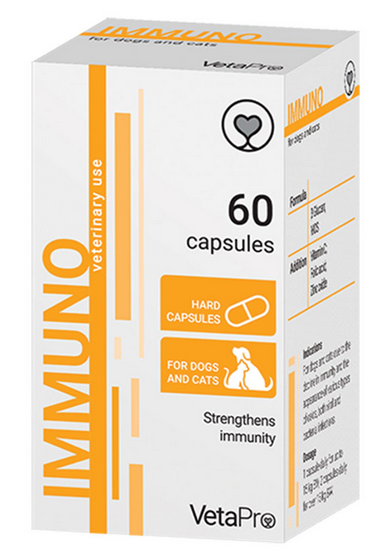 E-shop VetaPro Immuno výživový doplnok na posilnenie imunity pre psy a mačky 60cps