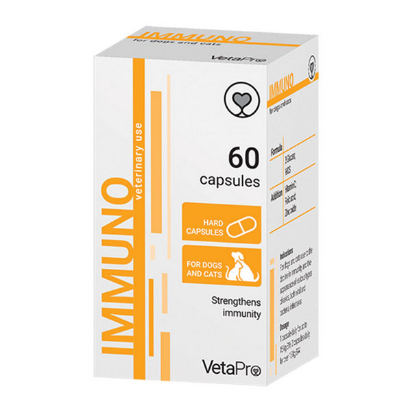 VetaPro Immuno výživový doplnok na posilnenie imunity pre psy a mačky 60cps