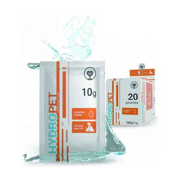 VetaPro Hydropet hydratačný prášok pre psy a mačky 10g x 20 sáčkov