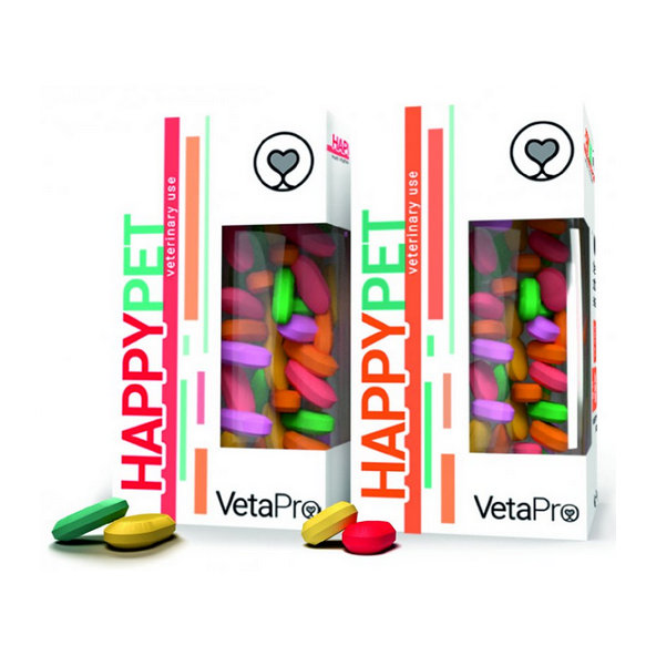VetaPro Happy Pet Puppy doplnková minerálna výživa pre šteniatka (4-12 mesiacov) 100tbl