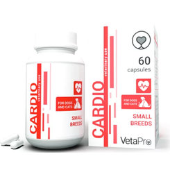 VetaPro Cardio Small Breeds na podporu normálnej funkcie kardiovaskulárnej sústavy 60cps