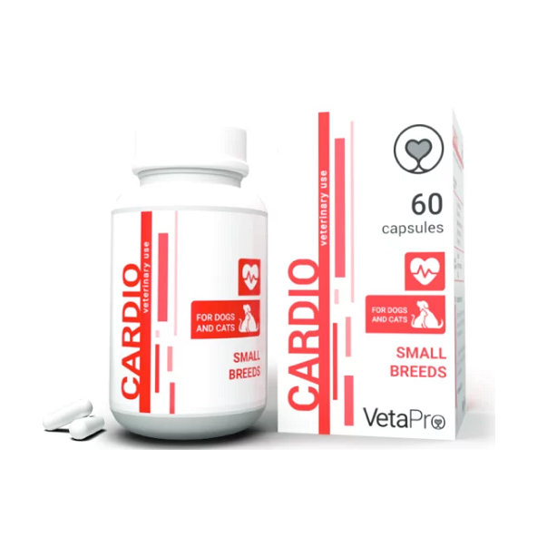 VetaPro Cardio Small Breeds na podporu normálnej funkcie kardiovaskulárnej sústavy 60cps