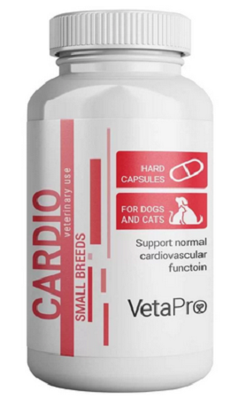 E-shop VetaPro Cardio na podporu normálnej funkcie kardiovaskulárnej sústavy psov 60cps
