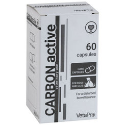 VetaPro CarbonActive tráviaci adsorbent pre psov a mačky 60cps